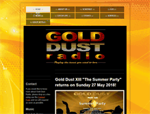Tablet Screenshot of golddustradio.com